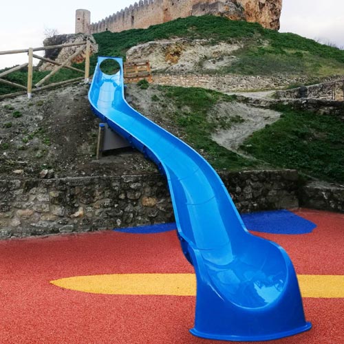 Espace Jeux Toboggan de talus pour terrain de jeu en pente